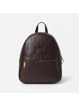 Van Heusen - Women Brown Typography Backpack