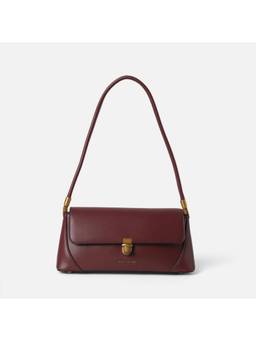Van Heusen - Women Maroon Solid Shoulder Bag