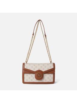 Van Heusen - Women Off White Printed Shoulder Bag