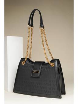 Van Heusen - Women Black Textured Shoulder Bag