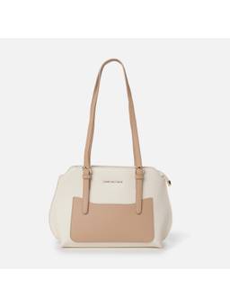 Van Heusen - Women Off White Colorblock Shoulder Bag