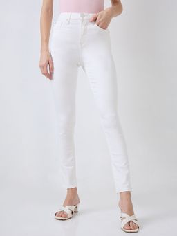 Spykar - Women White Super Skinny Fit High Rise Jeans -Alexa