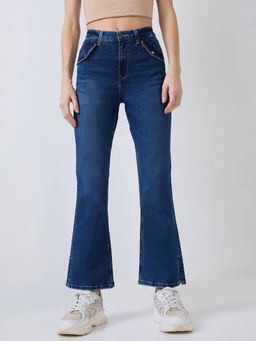 Spykar - Women Blue Boot Cut Fit High Rise Casual Jeans