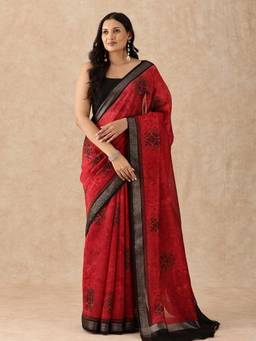 Taashi - The Scarlet Chilli Echoes Saree
