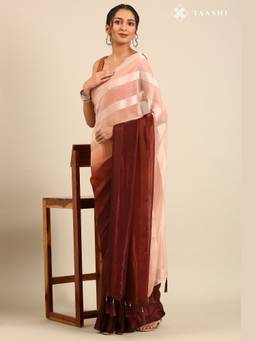 Taashi - Midnight Ember Saree