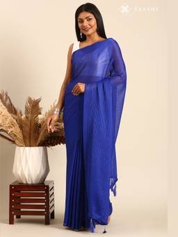 Taashi - Cobalt Motion Saree