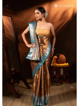 Taashi - Gilded Vine Tapestry Saree