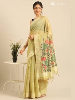 Taashi - Sage Blossom Saree