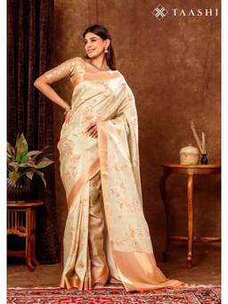 Taashi - Pastel Multi-Color Tissue Contemporary Printed Saree