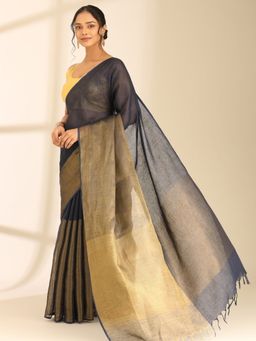 Taashi - The Indigo Expanse Saree