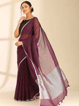 Taashi - The Amethyst Palladium Saree