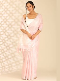 Taashi - The Alabaster Blossom Saree