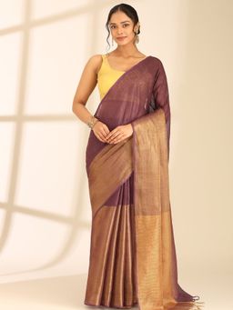 Taashi - Twilight Fig Saree