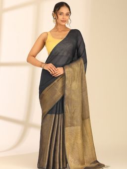 Taashi - Obsidian Haze Saree