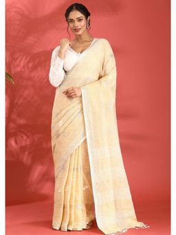 Taashi - The Maize Shimmer Saree