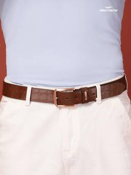 Red Tape - Men'S Tan Leather Belt