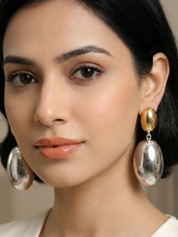 RUNORAA - Two Tier Drop Earrings