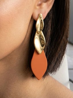 RUNORAA - Autumn Tier Drop Earrings
