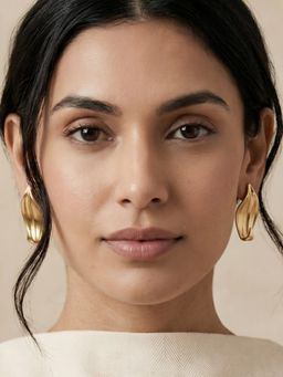 RUNORAA - Golden Patel Statement Stud Earrings
