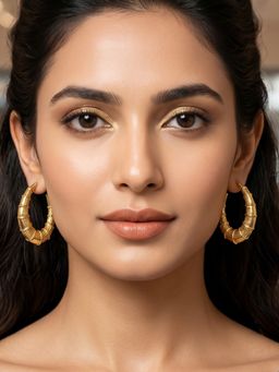 RUNORAA - Nova Crescent Hoop Earrings