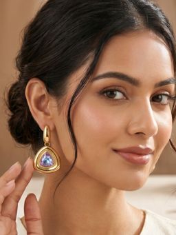 RUNORAA - Luxe Triangle Drop Earrings
