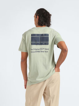 Tommy Hilfiger - Green Regular Fit Cotton T-Shirt