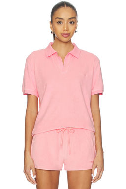 Hunza G - Towelling Embroidered Polo