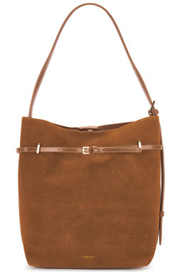 VERAFIED - Suede Belted Tote Bag