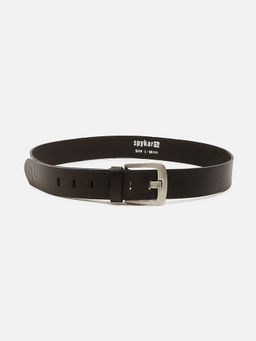 Spykar - Men Leather Black Belt