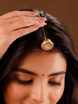 Voylla - White Brass Kundan Maang Tika