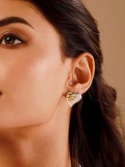 Voylla - Multi-Color Brass Statement Pair Of Earrings