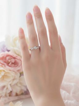 925 SILLER - White Sterling Silver Sterling Silver Ring