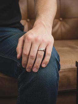 925 SILLER - White Sterling Silver Sterling Silver Ring