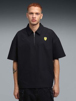 Puma - Ferrari Premium Mens Black Polo T-shirt