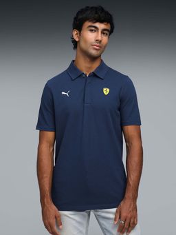 Puma - Ferrari Premium Mens Navy Blue Polo T-shirt