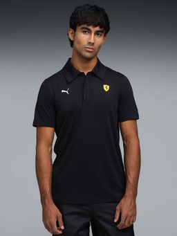 Puma - Ferrari Mens Black Polo T-shirt