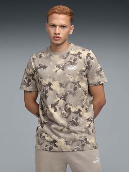 Puma - Ess Camo Aop Mens Beige Printed T-shirt