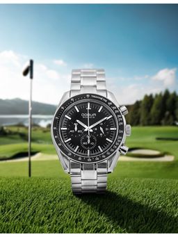 Qorum - Monaco Men Chronograph Black Dial Watch (G102 Monaco-Black Dial) (M)