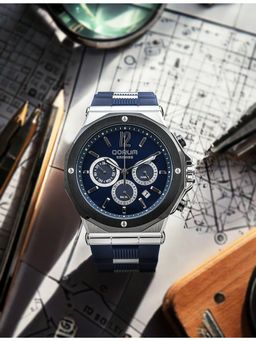 Qorum - Kronos Men Blue Dial Case Chronograph Watch (G131 Kronos-Blue Dial) (M)