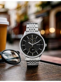 Qorum - Verve Men Black Dial Watch (G136 Verve-Black Dial) (M)