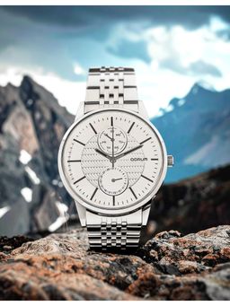 Qorum - Verve Men White Dial Watch (G136 Verve-White Dial) (M)