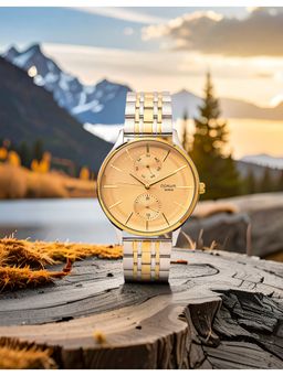 Qorum - Verve Men's Gold Dial Watch (G138 Verve-Gold Dial) (M)