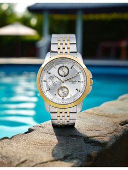 Qorum - Verve Men White Dial Watch (G139 Verve-Silver Dial) (M)