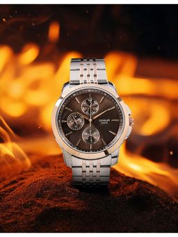 Qorum - Verve Men's Brown Dial Watch (G140 Verve-Brown Dial) (M)