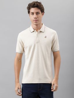 Beverly Hills Polo Club - Flat Back Pique Polo T-Shirt - Off White