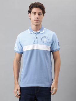 Beverly Hills Polo Club - Company Crest Polo T-Shirt - Blue