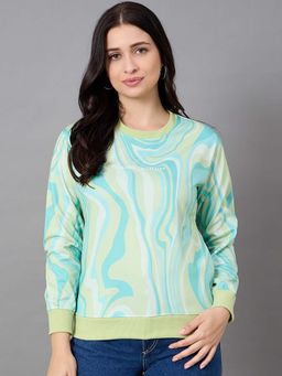 Club York - Green Round Neck Sweatshirt