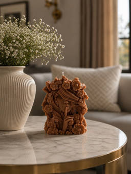 Velvetine Soiree - Lame Fleurie Brown Beeswax Candle