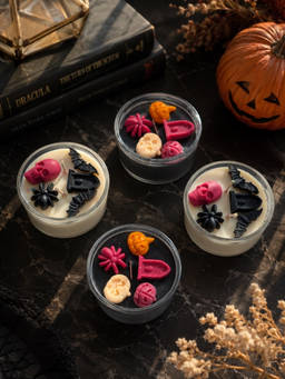Velvetine Soiree - Multi-Color Haunted Whimsy Scented Candles (Pack of 4)
