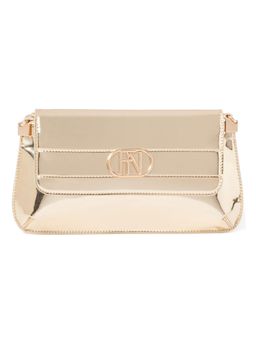 Forever New - Gold Shiloh Sleek Plate Signature Shoulder Bag